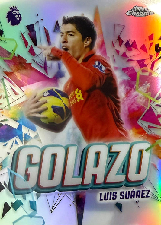 Luis Suarez Golazo Topps Chrome EPL
