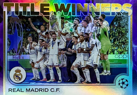 Real Madrid Title Winners Numbered /299 Topps Flagship