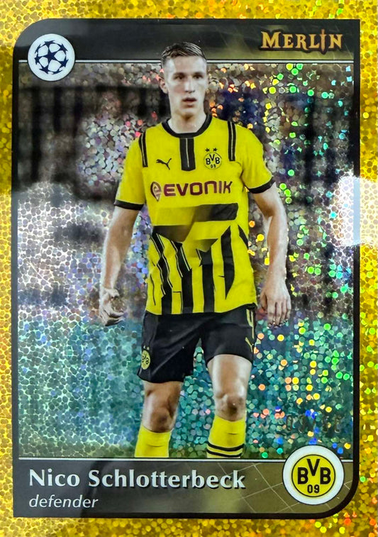 Nico Schlotterbeck Numbered /50 Topps Merlin