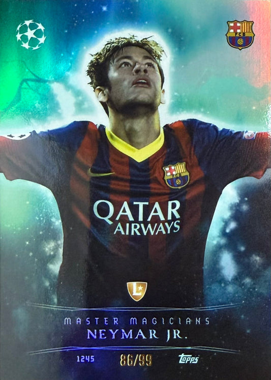 Neymar Jr. Numbered /99 Topps Total Football