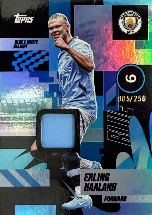 Erling Haaland Match-Worn Patch Numbered /250 Team Set