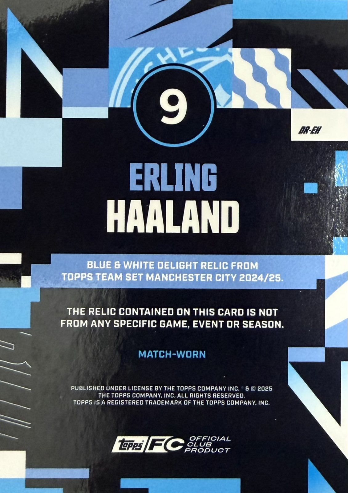 Erling Haaland Match-Worn Patch Numbered /250 Team Set