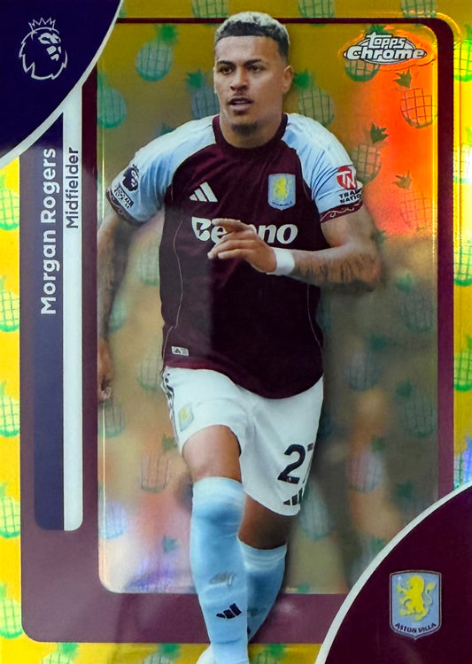 Morgan Rogers Pineapple Parallel Topps Chrome EPL