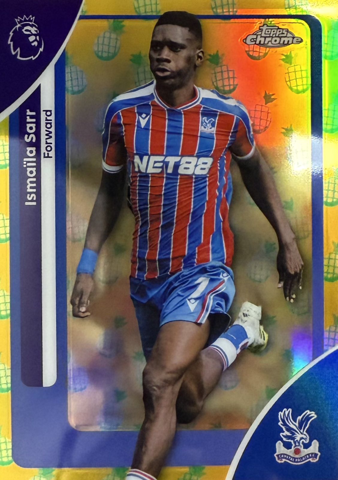 Ismaila Sarr Pineapple Parallel Topps Chrome EPL