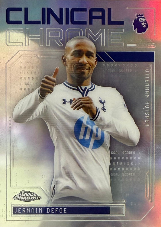 Jermain Defoe Clinical Chrome Topps Chrome EPL