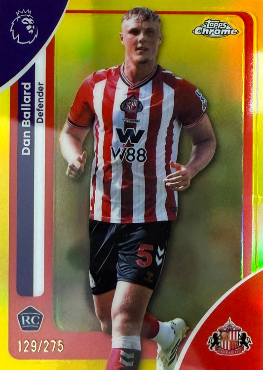 Dan Ballard Rookie Numbered /275 Topps Chrome EPL