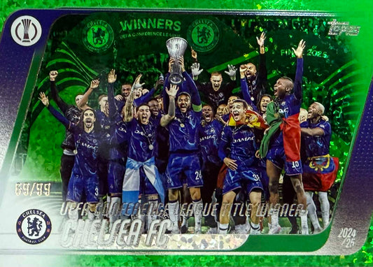 Chelsea Title Winners Numbered /99 Topps Flagship