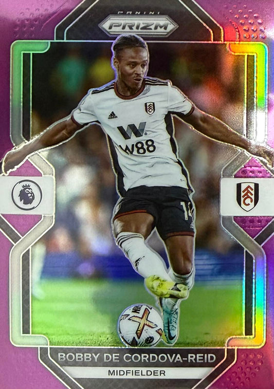 Bobby De Cordova-Reid Numbered /49 Panini Prizm EPL