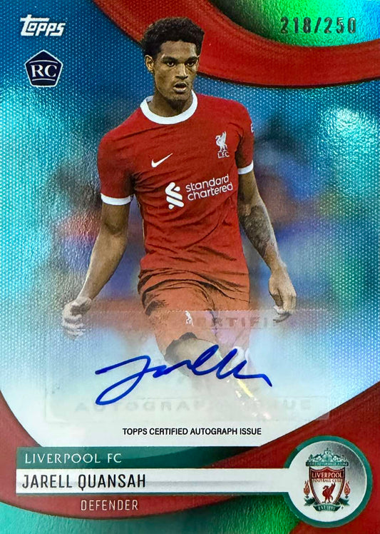 Jarell Quansah Autograph Numbered /250 Liverpool Team Set