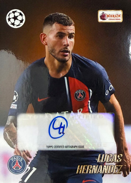 Lucas Hernandez Autograph Topps Merlin Heritage