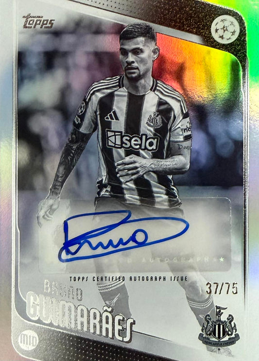 Bruno Guimaraes Autograph Numbered /75 Topps Flagship