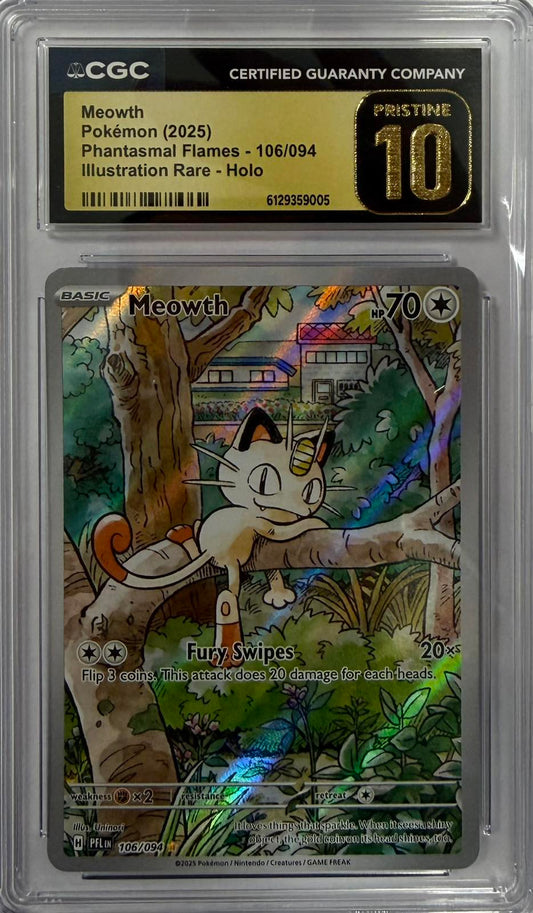 Meowth (PFL 106)(GRADED)(CGC)