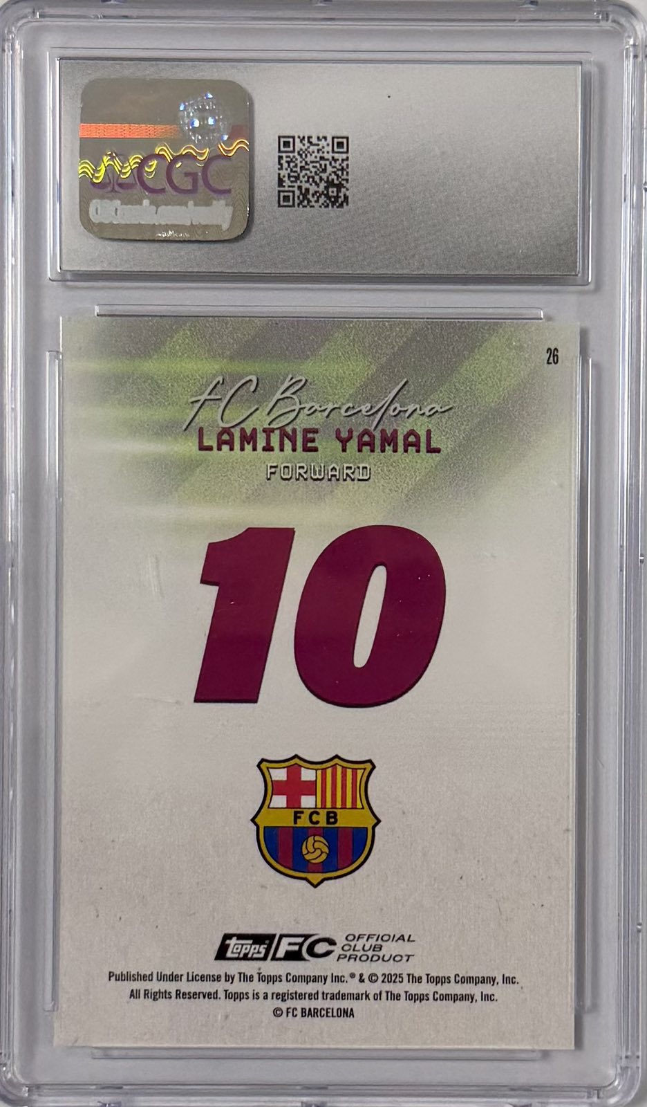Lamine Yamal Static Parallel Barcelona Team Set (GRADED)(CGC)