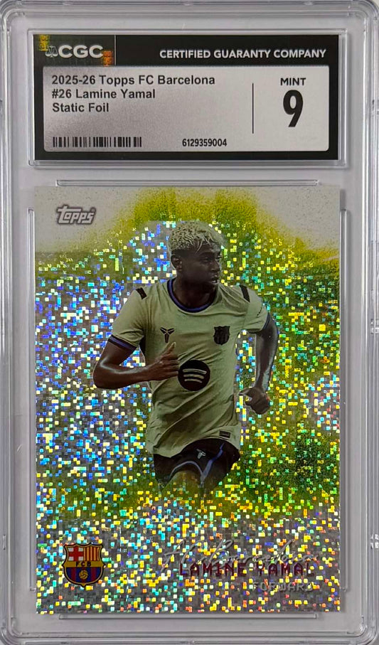 Lamine Yamal Static Parallel Barcelona Team Set (GRADED)(CGC)