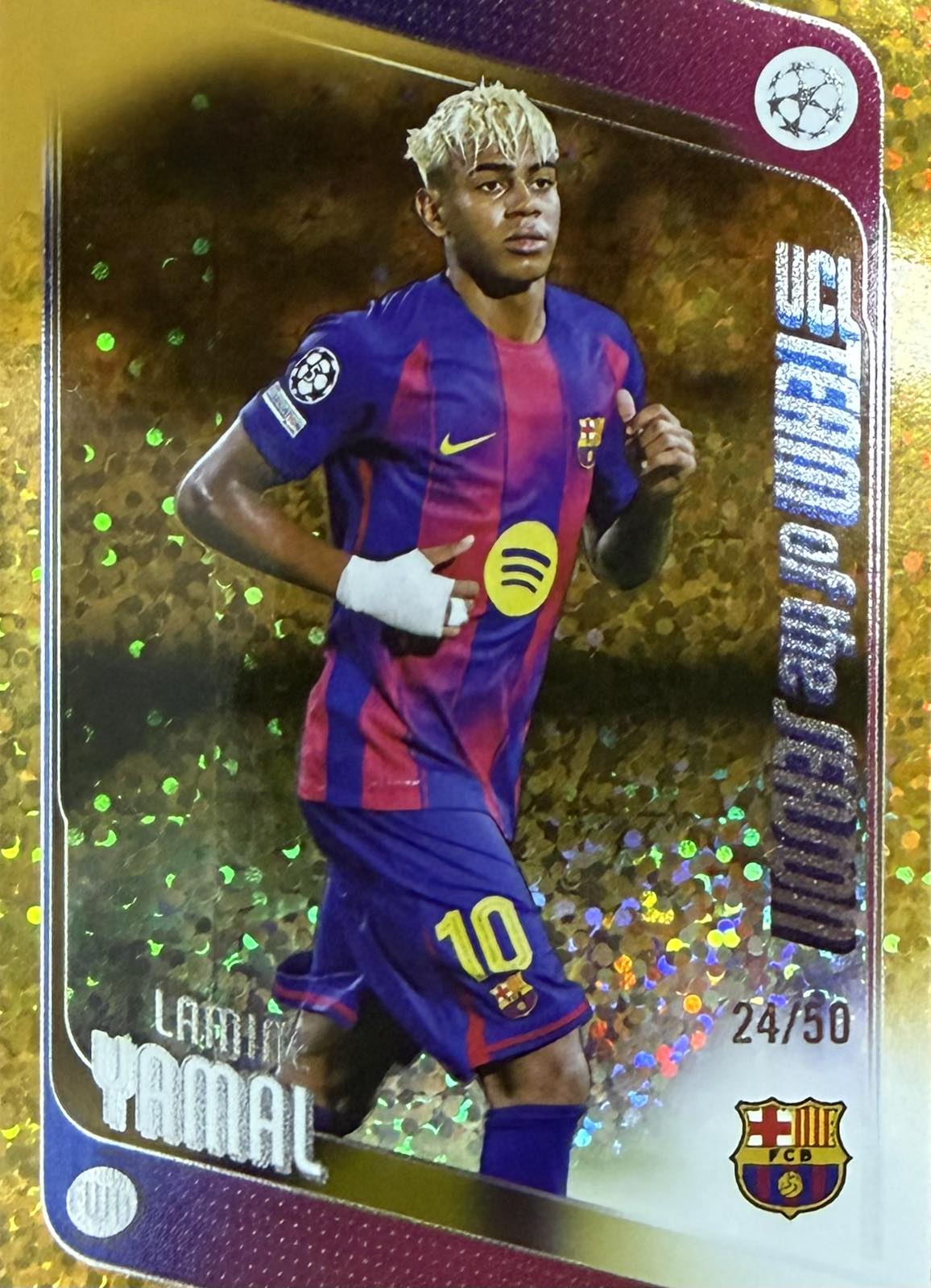 Lamine Yamal Numbered /50 Topps Flagship
