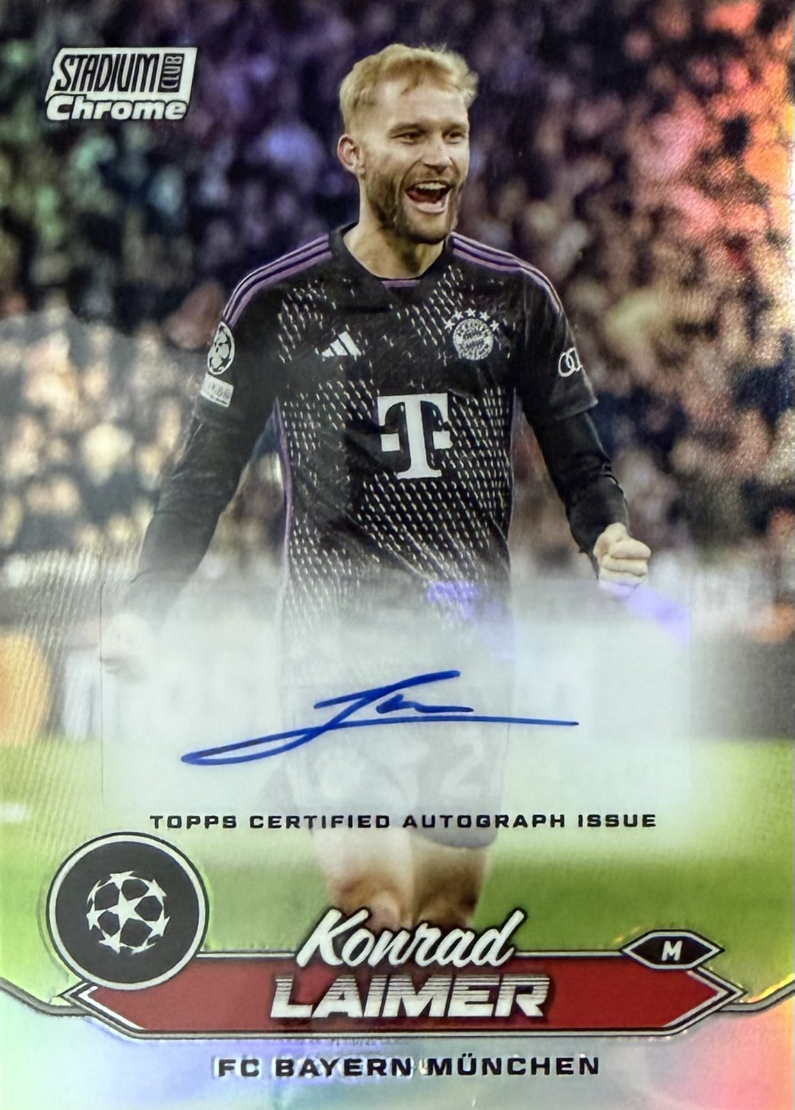 Konrad Laimer Autograph Topps Stadium Club Chrome
