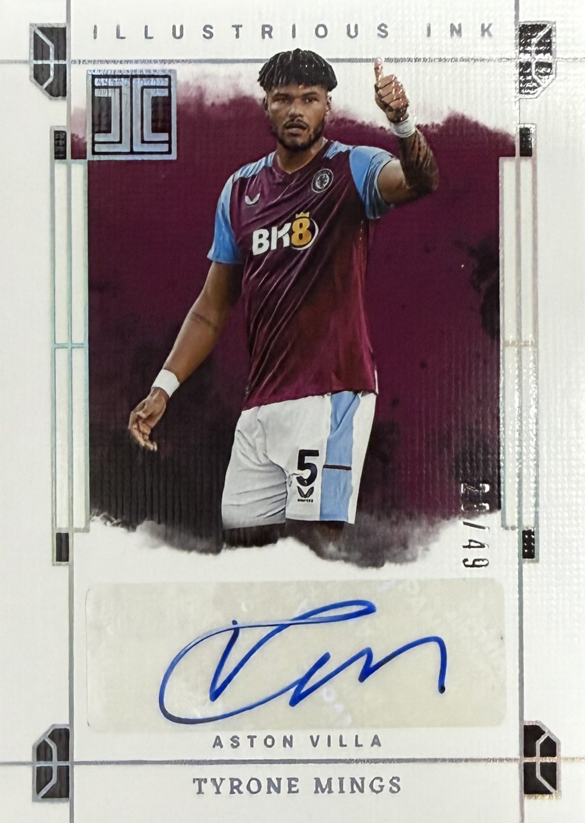 Tyrone Mings Autograph Numbered /49 Panini Impeccable