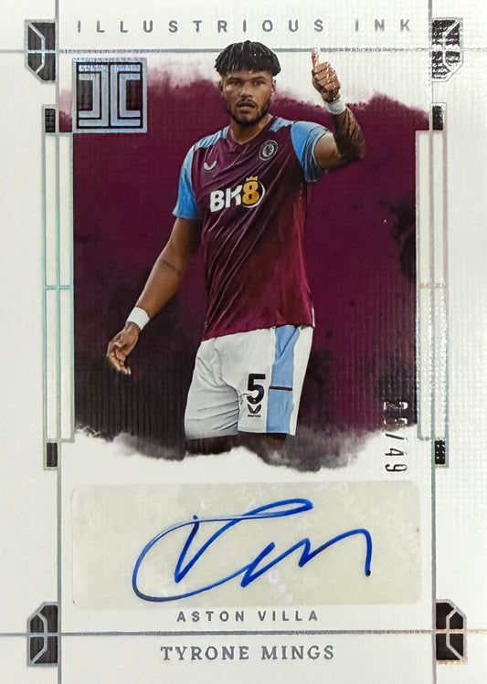 Tyrone Mings Autograph Numbered /49 Panini Impeccable