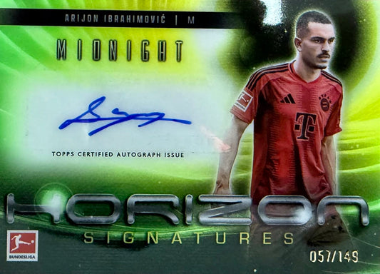 Arijon Ibrahimovic Autograph Numbered /149 Topps Midnight