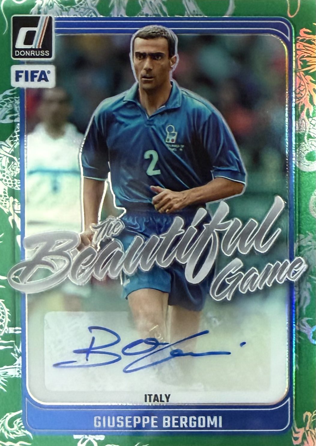 Giuseppe Bergomi Autograph Numbered /75 Donruss
