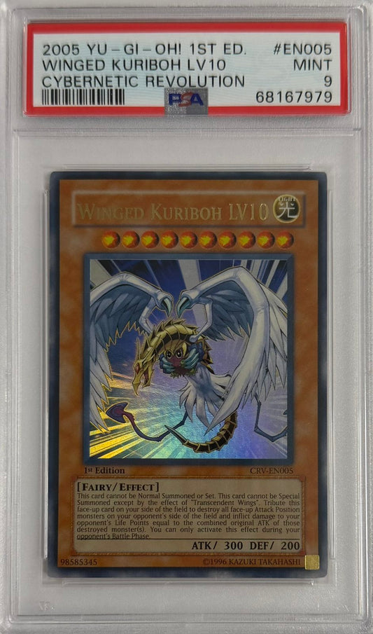 Winged Kuriboh LV10 (V.1 - Ultra Rare)(GRADED)(PSA)