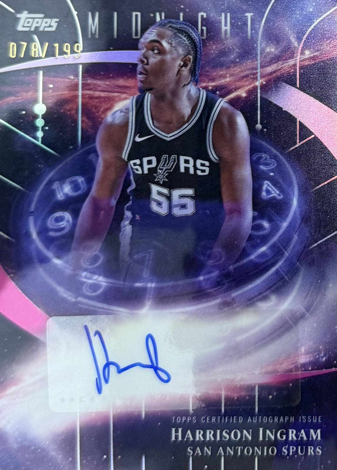 Harrison Ingram Autograph Numbered /199 Topps Midnight