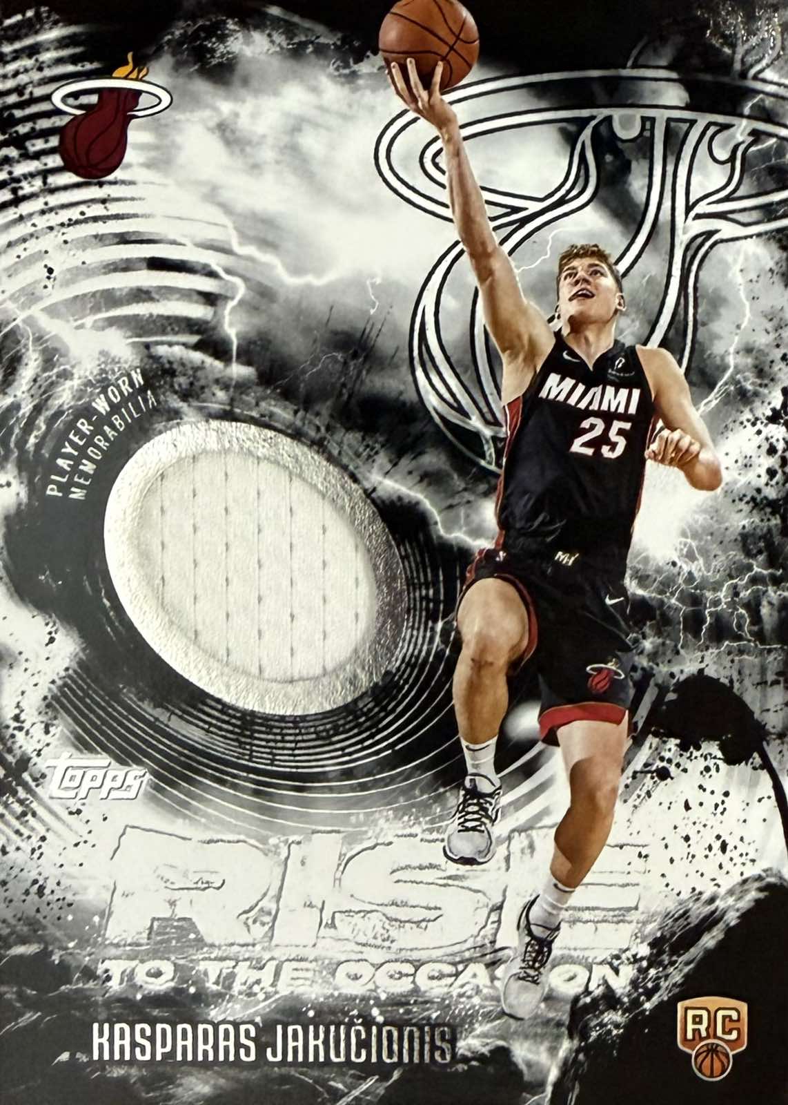Kasparas Jakucionis Player-Worn Patch Topps Flagship
