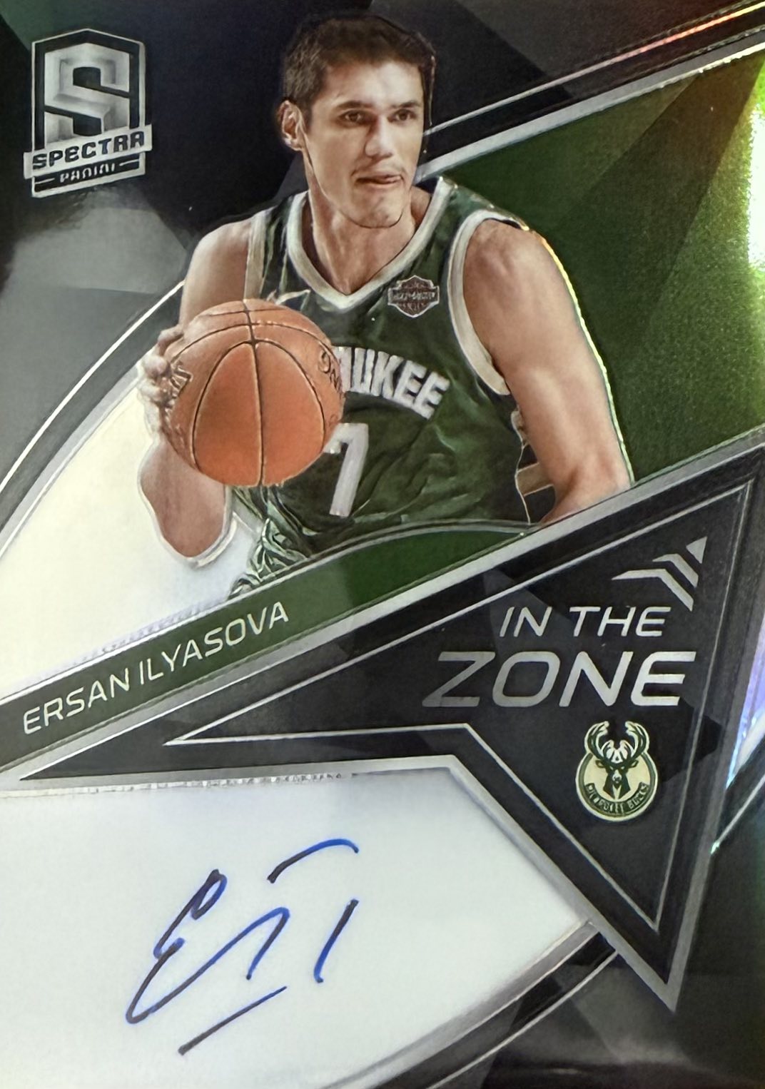 Ersan Ilyasova On-Card Autograph Numbered /99 Panini Spectra