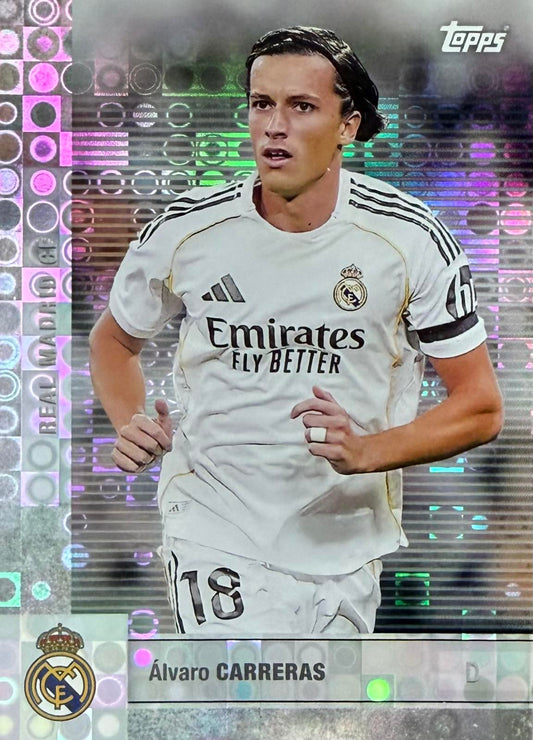 Alvaro Carreras Halo Parallel Real Madrid Topps Team Set
