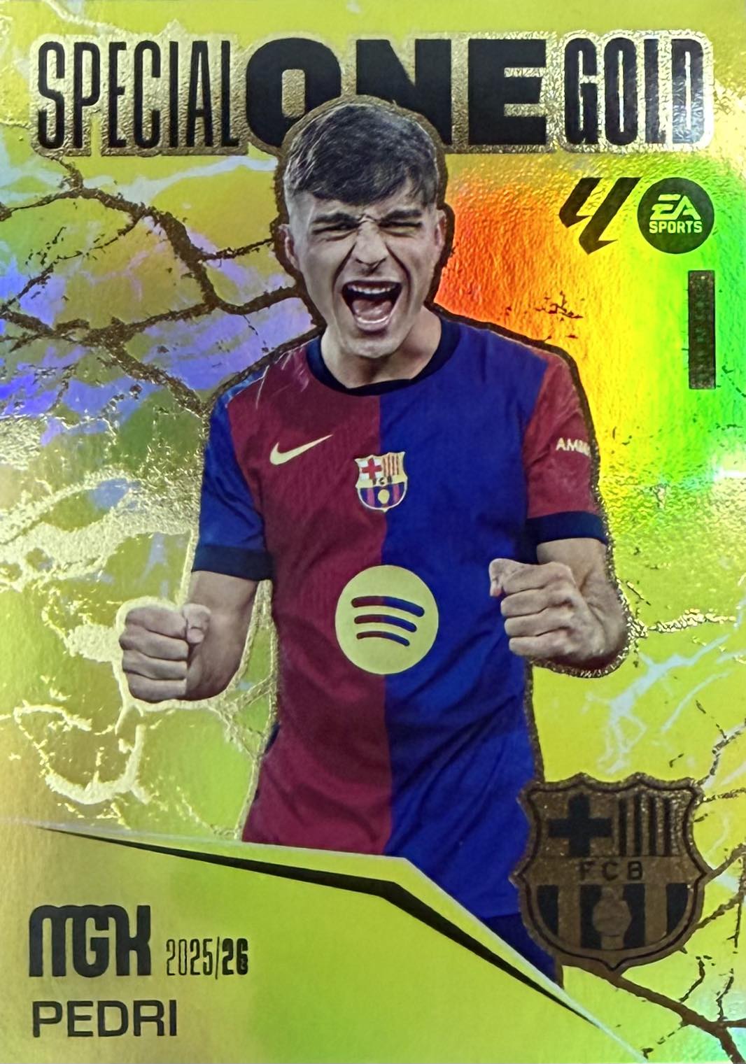 Pedri Special One Gold Panini MGK La Liga