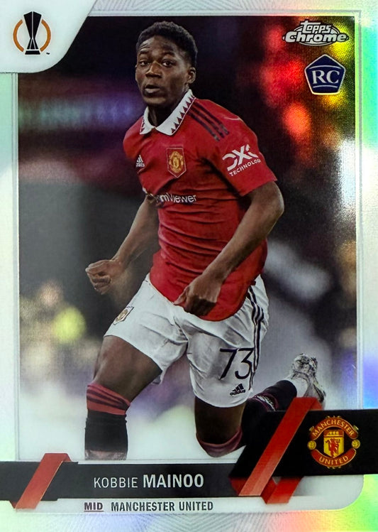 Kobbie Mainoo Rookie Refractor Topps Chrome