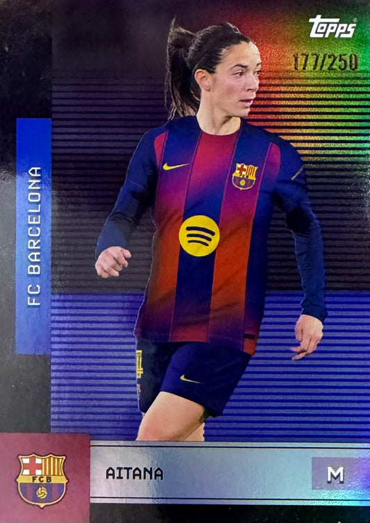 Aitana Bonmati Numbered /250 Topps Barcelona Team Set