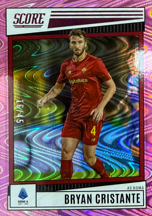 Bryan Cristante Numbered /45 Panini Score Serie A