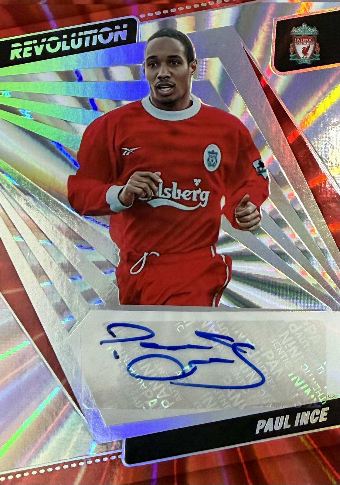 Paul Ince Autograph Numbered /50 Panini Revolution