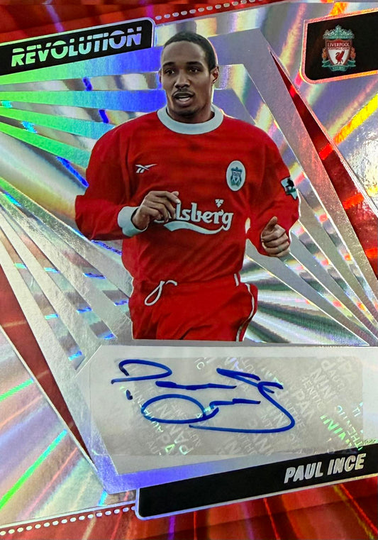 Paul Ince Autograph Numbered /50 Panini Revolution