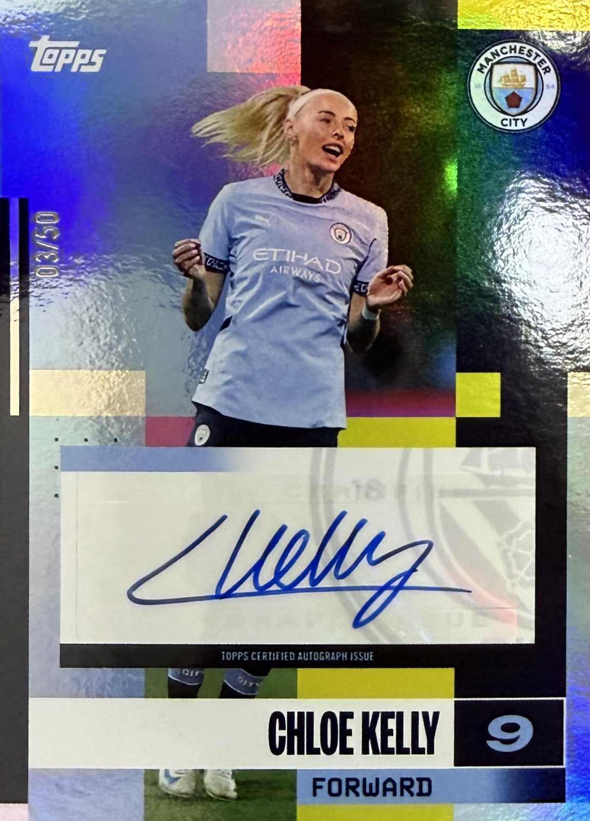 Chloe Kelly Autograph Numbered /50 Topps Team Set