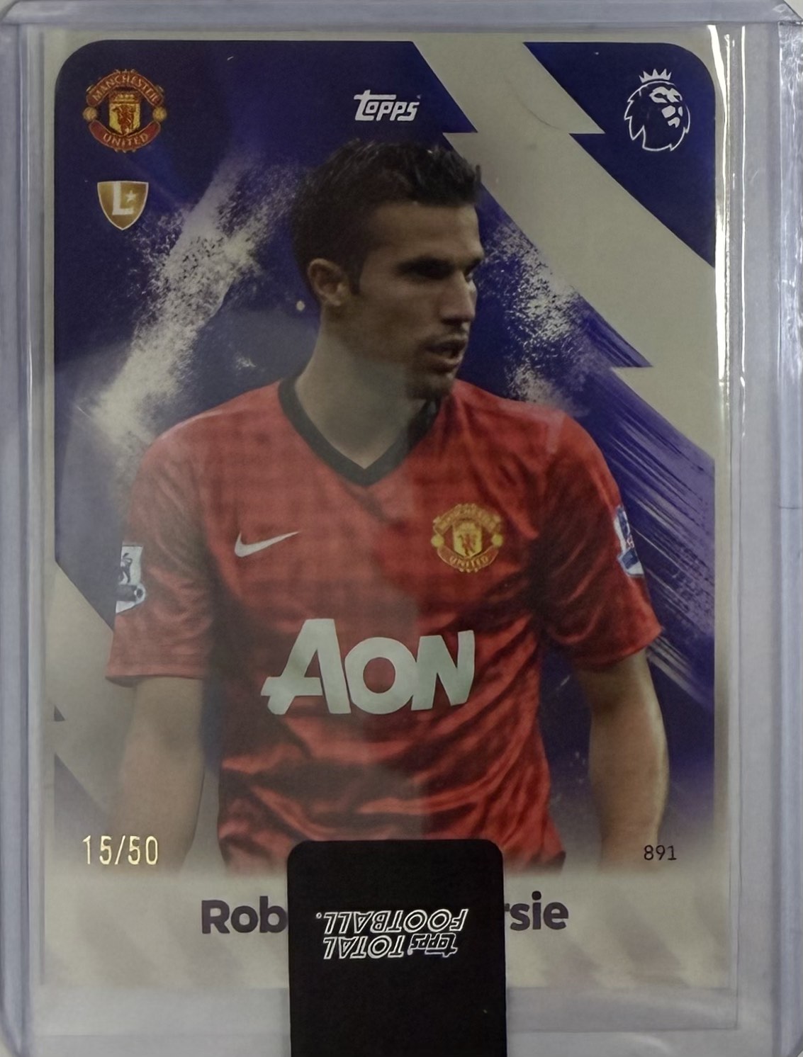Robin Van Persie Numbered /50 Topps Total Football