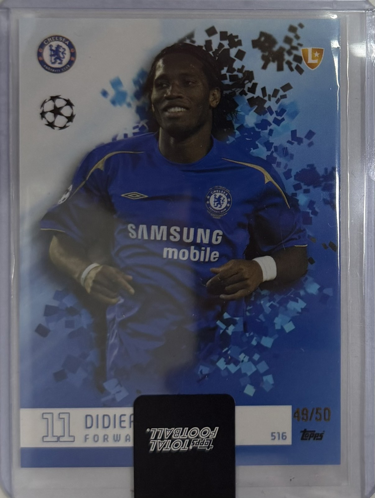 Didier Drogba Numbered /50 Topps Total Football