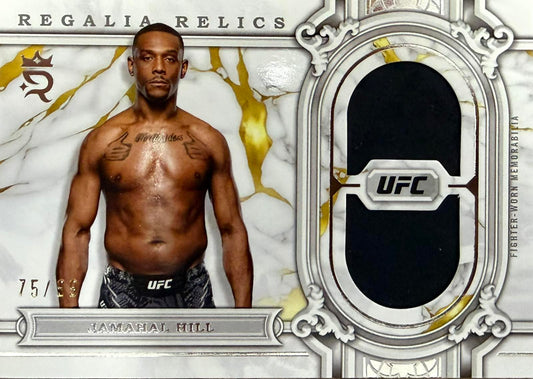 Jamahal Hill Fighter-Worn Patch Numbered /99 Topps Royalty