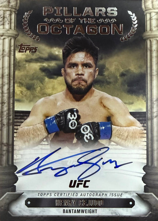 Henry Cejudo On-Card Autograph Topps Knockout
