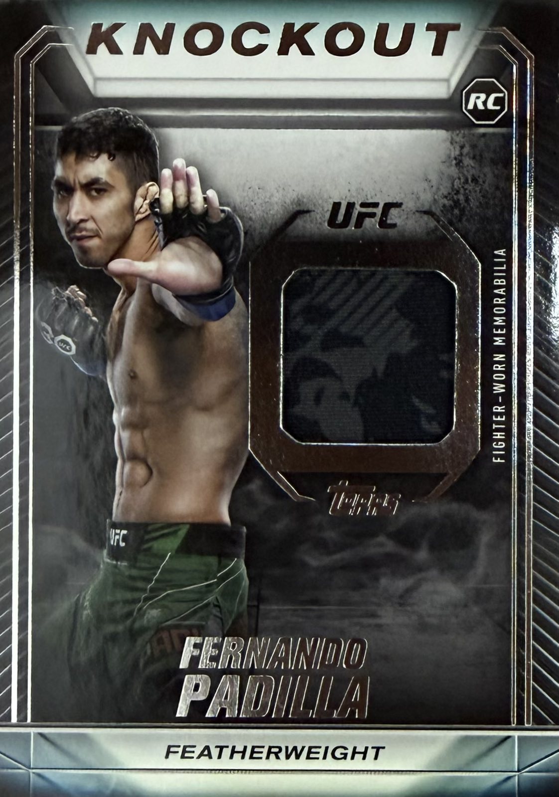 Fernando Padilla Fighter-Worn Patch Topps Knockout