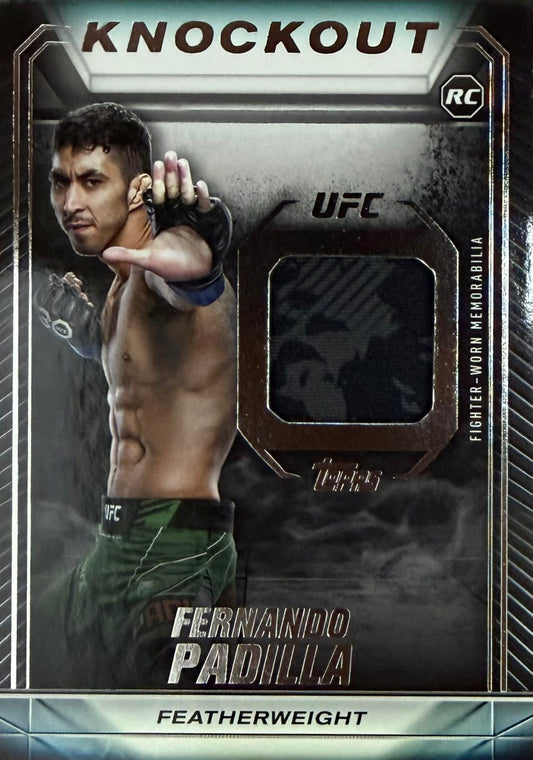 Fernando Padilla Fighter-Worn Patch Topps Knockout