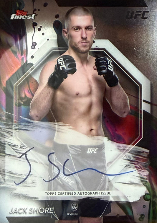 Jack Shore On-Card Autograph Topps Finest UFC