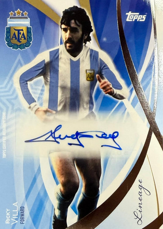 Ricky Villa Autograph Topps Lineage Argentina