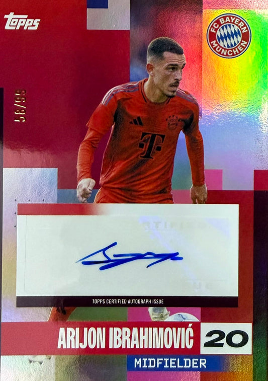 Arijon Ibrahimovic Autograph Numbered /99 Team Set