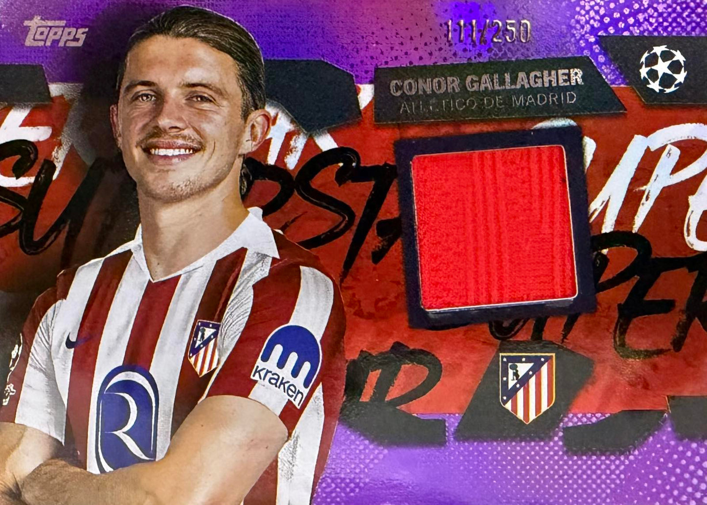 Conor Gallagher Match-Worn Patch Numbered /250 Topps Flagship