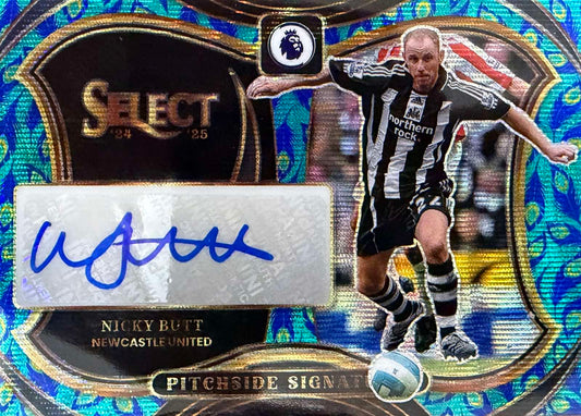 Nicky Butt Autograph Peacock Panini Select EPL