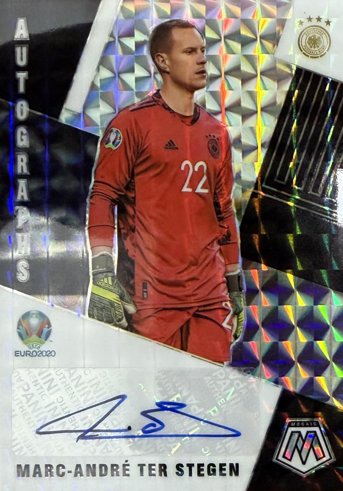 Marc-Andre Ter Stegen Autograph Panini Mosaic Euro 2020