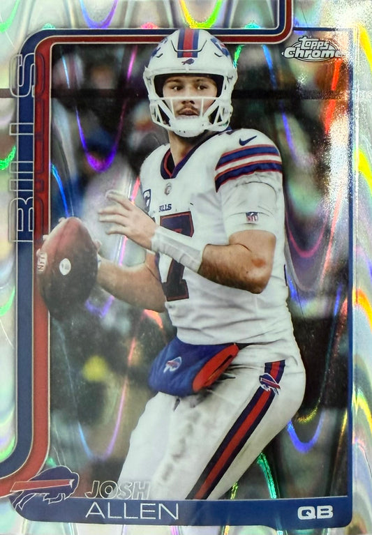 Josh Allen Raywave Topps Chrome NFL