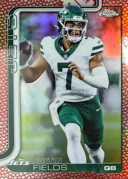 Justin Fields Pigskin Refractor Topps Chrome NFL
